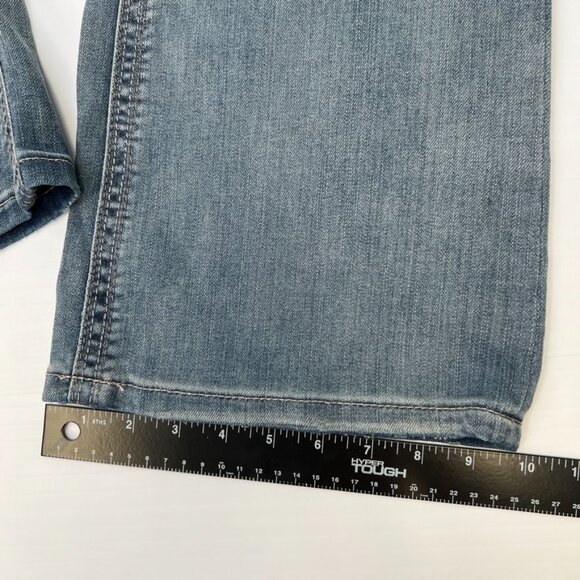 Seven7 Jean Women 18 Plus Boot Cut Mid 38x32.5 Distress Denim Luxe Y2K Core Ex - Picture 16 of 16